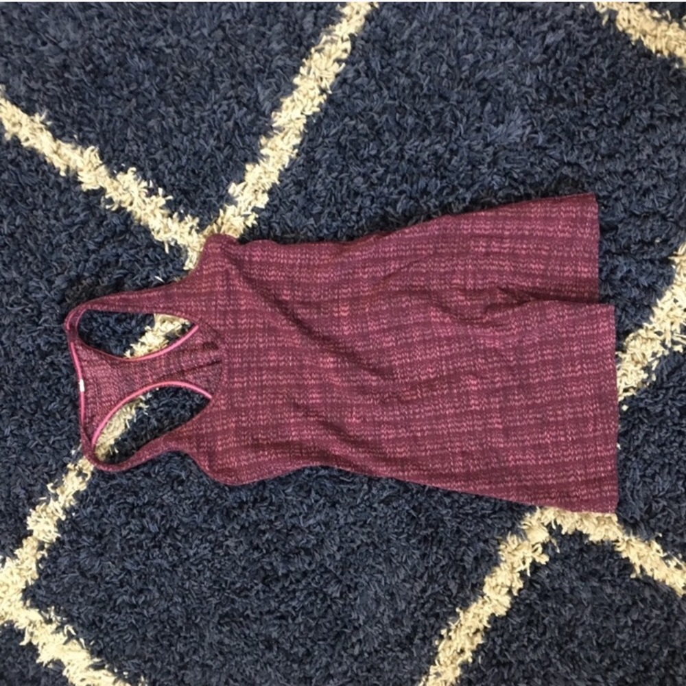 Maroon lulu lemon tank top